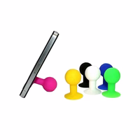 Telefono laikiklis su apvalia galvute - raudonas