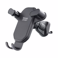 BLUE STAR gravitacinis automobilinis laikiklis oro angai TRIANGULAR, juodas