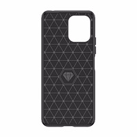 Lankstus anglies rašto dėklas telefonui Xiaomi Redmi 12 Carbon Case - juodas