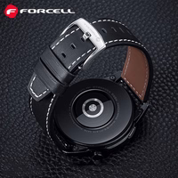 FORCELL F-DESIGN FS21 ekologiškos odos dirželis SAMSUNG laikrodžiui 22 mm juodas