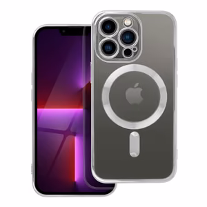 Case for iPhone 13 Pro Electro Mag Cover compatible with MagSafe silver