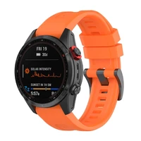 Silikoninis dirželis GARMIN FENIX 3 / 3HR / 5X / 6X / 6X Pro / 7X / 7X Pro oranžinė (8)
