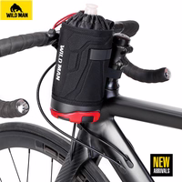 WILDMAN Dviračio krepšys R1 vandeniui atsparus 1L bottle juodas-raudonas