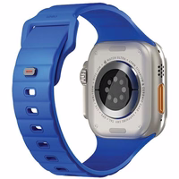 UNIQ dirželis Stride Apple Watch Series 1/2/3/4/5/6/7/8/9/SE/SE2/Ultra/Ultra 2 42/44/45/49mm FKM guminis mėlynas