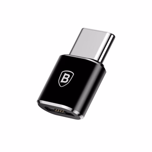 Adapteris Baseus MicroUSB to Type-C OTG juodas CAMOTG-01