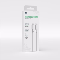 Forever recycling  laidas USB-A - USB-C 1,5m 3A KR60-AC-00 baltas