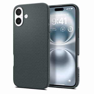 Spigen Liquid Air dėklas telefonui iPhone 16 - žalias