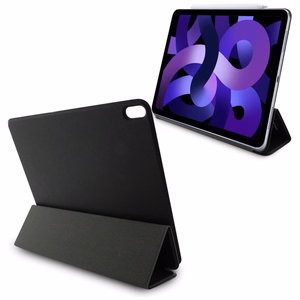 Karl Lagerfeld Saffiano magnetinis Karl & Choupette iPad Air 13" 2024 knygos tipo dėklas - juodas