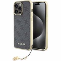 Guess 4G Charms Collection Dėklas telefonui iPhone 15 Pro Max - pilkas