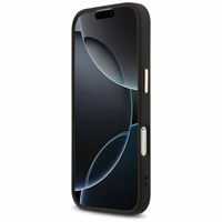 Guess 4G Triangle Logo MagSafe dėklas telefonui iPhone 17 - juodas ir auksinis