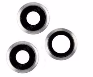 iPhone 11 Pro/11 Pro Max kameros stikliukas su rėmeliu Silver (3pcs) ORG