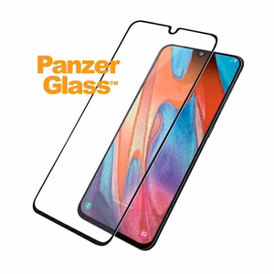 PanzerGlass E2E Reguliarus grūdintas stiklas Samsung Galaxy A41 - su juodu rėmeliu