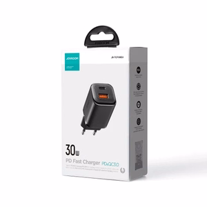 Įkroviklis Joyroom JR-TCF08EU juodas 30W (1xPD / 1xQC3.0)