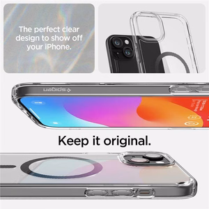 Spigen Ultra Hybrid Magnetinis dėklas telefonui su MagSafe iPhone 15 Plus - anglies spalvos