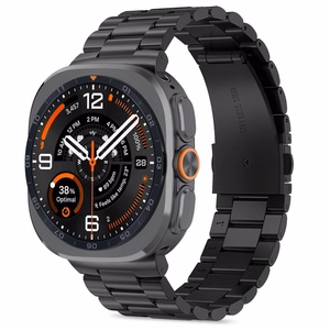 Tech-Protect Stainless Steel Bracelet for Samsung Galaxy Watch Ultra 47mm - Black
