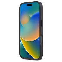 DKNY pasikartojančio rašto logotipo magnetinis dėklas telefonui iPhone 16 Pro - juodas