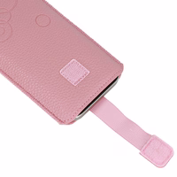 Dėklas telefonui WONDER Deko Pouch Case (Dydis XL) iPhone 15/15 Pro/iPhone 16/16 Pro/Samsung S24/S24 Plus/S25/S25 Plus/A53/A55 5G rožinis
