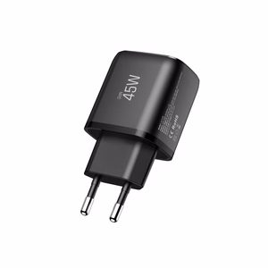 "Tech-Protect" NCA45W-GAN 2 prievadų 45 W sieninis įkroviklis su USB-C kabeliu - juodas