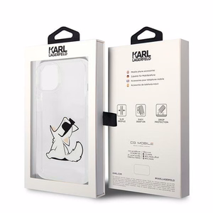 Karl Lagerfeld KLHCP14MCFNRC iPhone 14 Plus 6.7 "kietas dėklas skaidrus/permatomas Choupette Linksmybės
