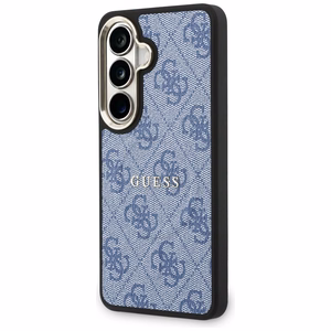 Guess dėklas 4G Embossed Ring MagSafe skirtas Samsung Galaxy S26 mėlynas