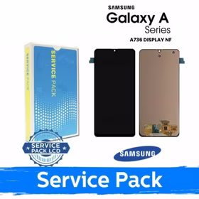 Ekranas skirtas Samsung A736 A73 5G juodas (in Service Pack box)(NoFrame version)