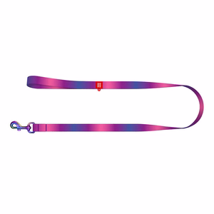 WAUDOG нейлоновый поводок для собак с градиентом, ширина 15mm, длина 122cm, фиолетовый