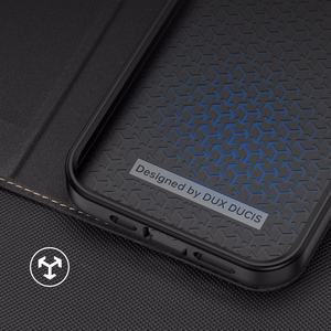 Dux Ducis Skin X2 dėklas telefonui iPhone 14 Plus su magnetine uždanga juodas
