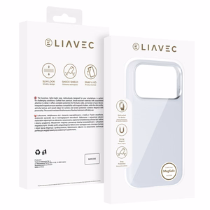 Liavec Silky dėklas su metaliniu kameros rėmeliu, skirtas iPhone 18 Pro Max/17 Pro Max, pilkas