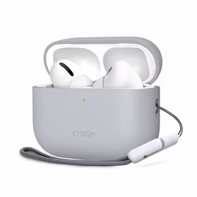 Tech-Protect silikoninis dėklas AirPods Pro 3 pilkas