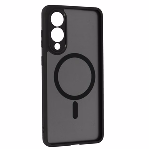Pilnas matinės Mag dangtis telefonui Samsung Galaxy S25 Edge - juodas
