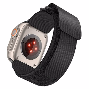Ремешок для Apple Watch Forcell F-Design FA05 нейлон-липучка 42 / 44 / 45 / 49 мм чёрный