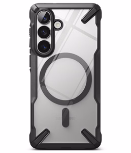 Ringke Fusion X Magnetic MagSafe Dėklas for Samsung Galaxy S26 - Clear juodas