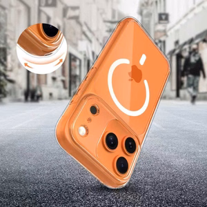 Tech-Protect Magpeak MagSafe CC dėklas iPhone 17 Pro telefonui - skaidrus