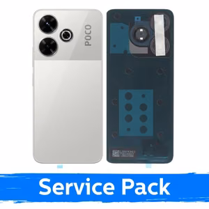 Galinis dangtelis skirtas Xiaomi Poco M6 4G / Silver / (Service Pack)