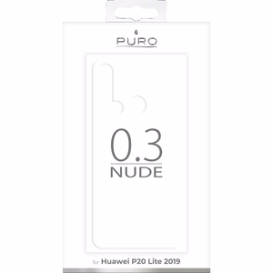 Puro 0.3 Nude dėklas, skirtas Huawei P20 Lite (2019) 6.4", skaidrus