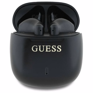 Guess Printed Classic Logo Bluetooth belaidės ausinės, juodos