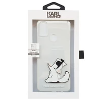 Karl Lagerfeld Choupette Fun dėklas Samsung Galaxy M21 - Skaidrus