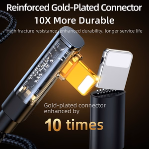 Kampinis kabelis su USB-A / "Lightning" / 1,2 m "Joyroom" S-UL012A6 (mėlynas)