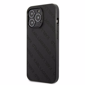 Karl Lagerfeld perforuotas Allover dėklas iPhone 13 Pro / 13 6.1" - juoda