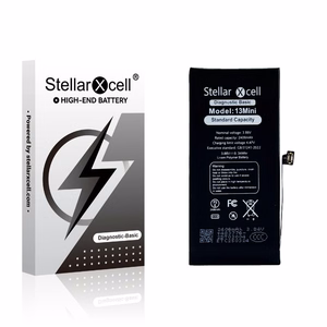 Akumuliatorius StellarXcell Diagnostic Apple iPhone 13 mini 2410mAh (standartinė talpa + aukštos kokybės BMS kopija)
