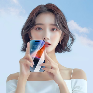 Joyroom JR-MAR0317 grūdintas stiklas su antirefleksine danga iPhone 15 Plus/16 Plus telefonui