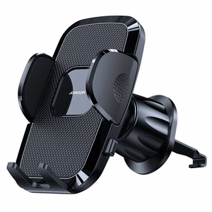 Automobilinis universalus telefono laikiklis Joyroom (ZS259) tvirtinamas ant ventiliacijos grotelių, juodas