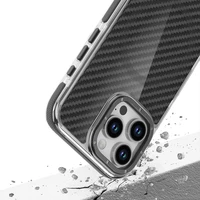 FIBER dėklas telefonui suderinamas su magnetine funkcija IPHONE 17 juoda