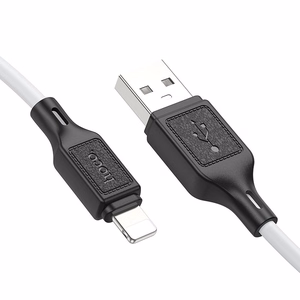 Kabelis USB-A į Lightning Hoco 2,4A 1 m X90 baltas
