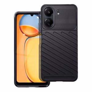 THUNDER dėklas telefonui (m) XIAOMI Redmi 13C / POCO C65 juodas (m)
