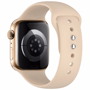 Tech-Protect silikoninis dirželis Apple Watch 44 / 45 / 46 / 49 mm, smėlio spalvos