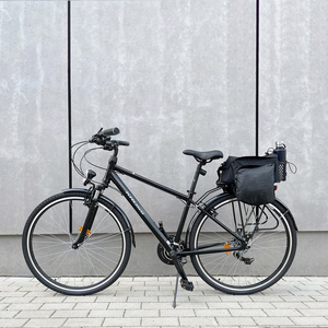 Wozinsky Bike Pannier Rack Bag with Shoulder Strap 9L (Rain Cover Included) Black (WBB22BK)