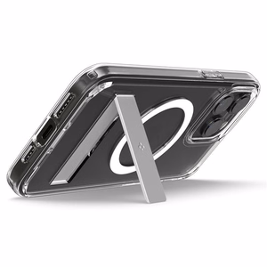 Spigen Ultra Hybrid S Magnetinis dėklas telefonui su stovu iPhone 15 Pro - Skaidrus