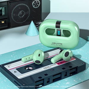 WEKOME VA06 Vanguard Series Bluetooth 5.2 TWS belaidės ausinės su įkrovimo dėklu, baltos