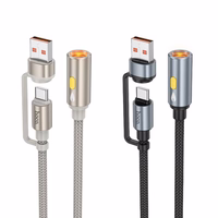 Kabelis USB A / USB C į cigarečių žiebtuvėlį Hoco 0,3 m UA38B juodas
